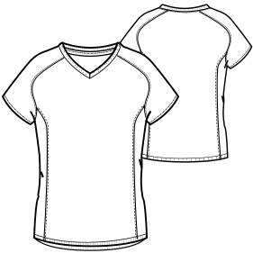 Fashion sewing patterns for LADIES T-Shirts Football T-Shirt 9580 VC